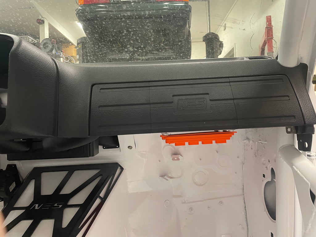 E36 glove box delete panel, view 2