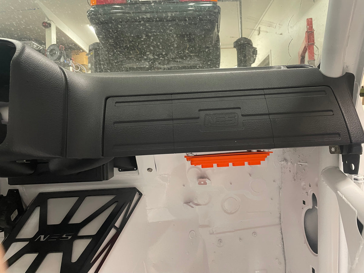 E36 glove box delete panel, view 2