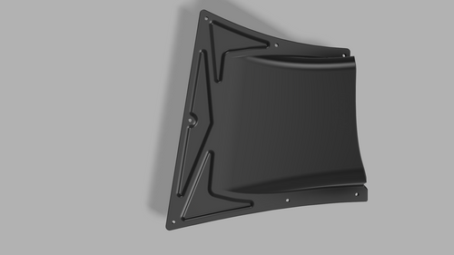 Aero duct for front splitter