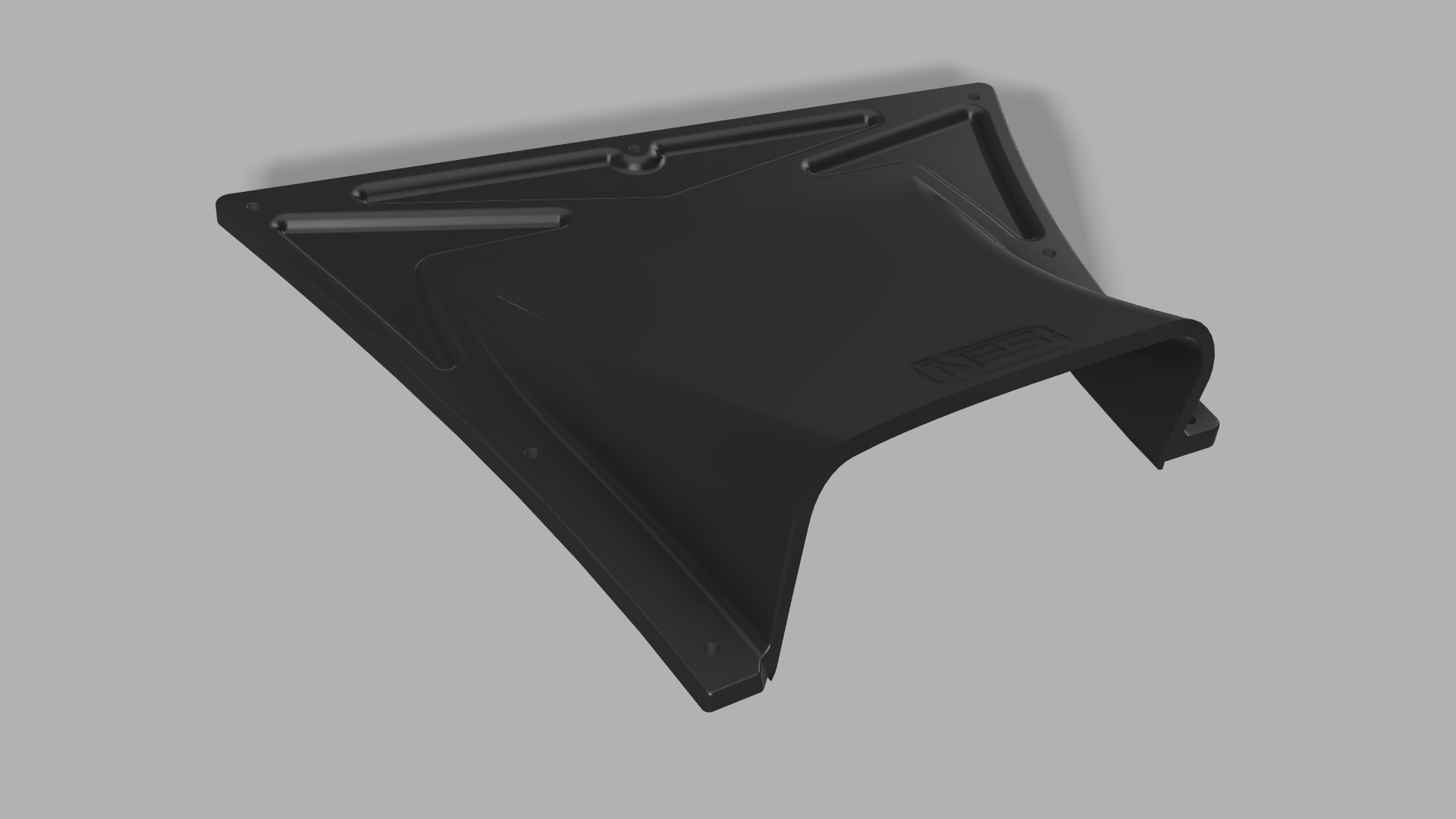 Aero duct for front splitter