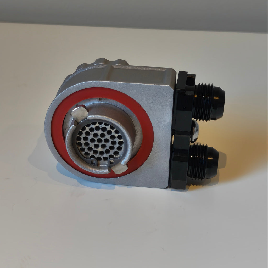 BMW Vented Oil Cap aluminium - underside with red gasket